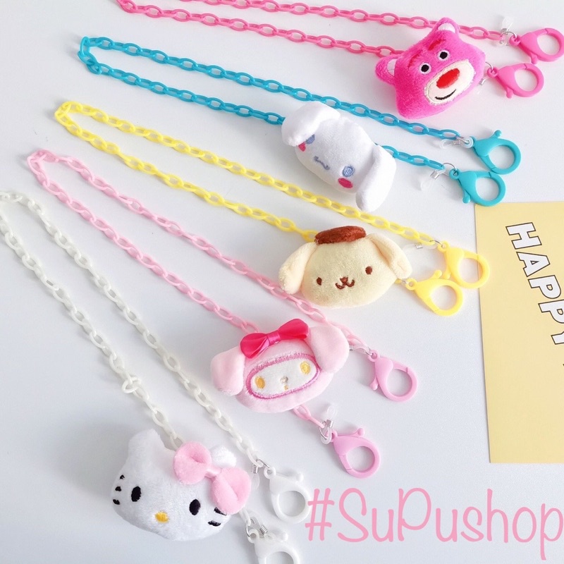 ⛓💋DÂY ĐEO KHẨU TRANG CHẤT NHỰA KÈM CHARM THÚ BÔNG HOẠT HÌNH XỊN XÒ ĐÁNG ÊU💋⛓