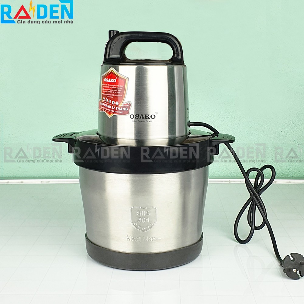 Máy xay thịt công suất 1000W, cối inox 6L Osako OST-1020