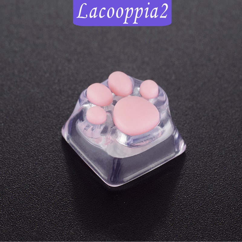 [LACOOPPIA2] Transparent Gaming Key Caps Cat Paw Keycaps Machinery Keyboard keycaps Base
