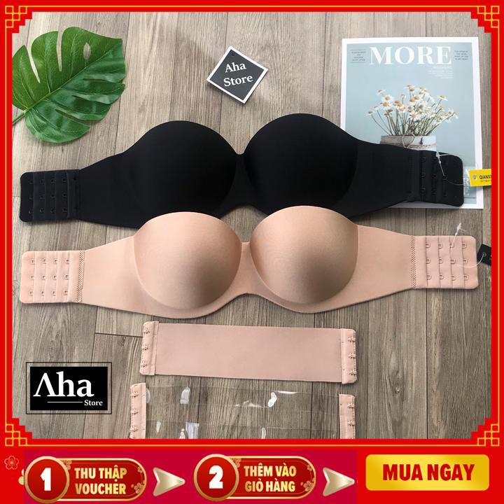 Áo ngực không dây nâng ngực dành cho váy áo trễ vai hở lưngchất su mềm mịn hàng loại 1 cao cấp [Aha Sto