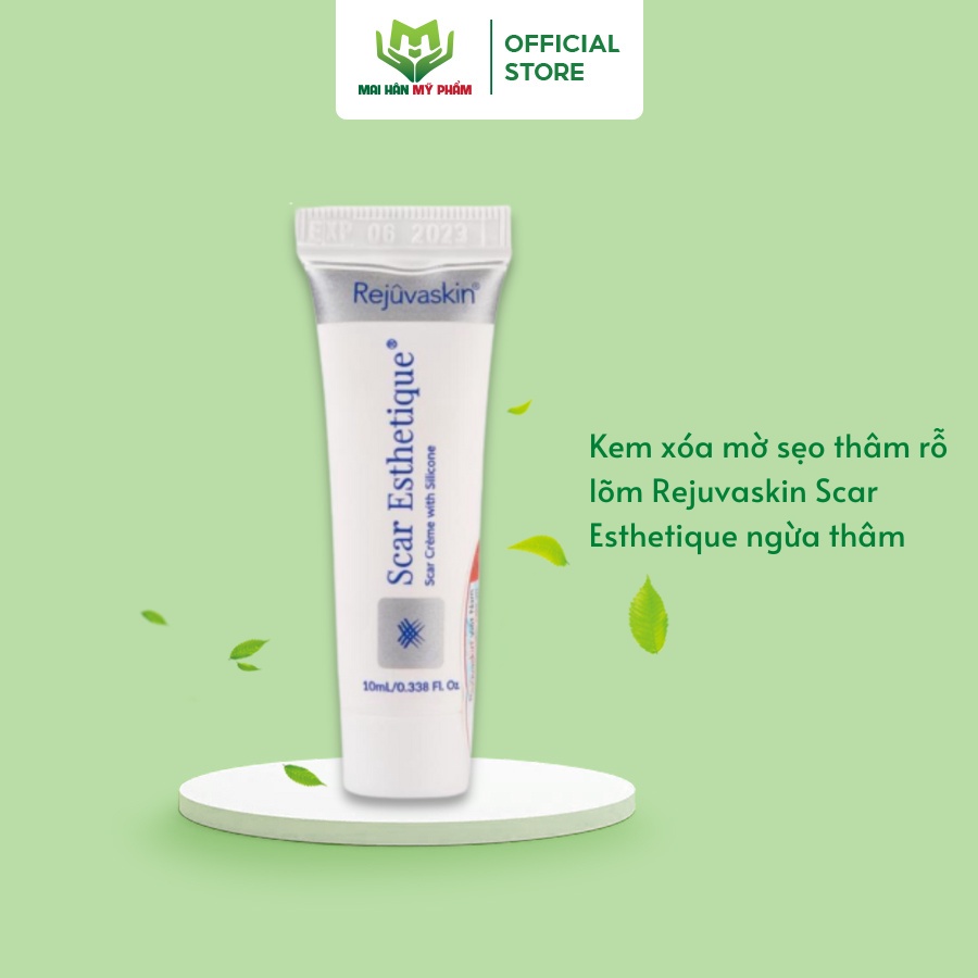 Kem xóa mờ sẹo thâm rỗ lõm Rejuvaskin Scar Esthetique ngừa thâm 10ml - Mỹ Phẩm Mai Hân