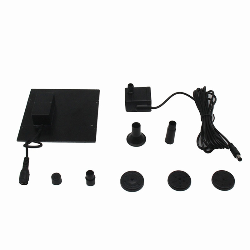 Đài Phun Nước Năng Lượng Mặt Trời Hình Hoa Sen Nổi Trang Trí Bể Cá / Sân Vườn