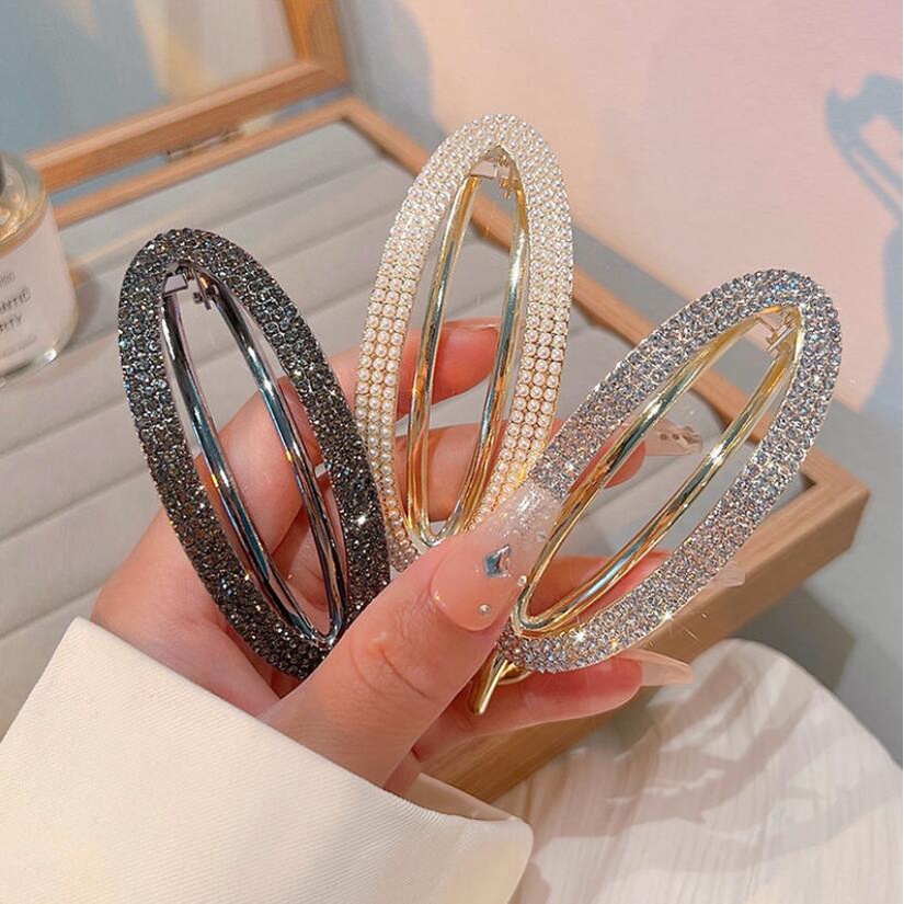 Kẹp Tóc Dạng Xoắn Đính Ngọc Trai Thời Trang Hàn Quốc 2022