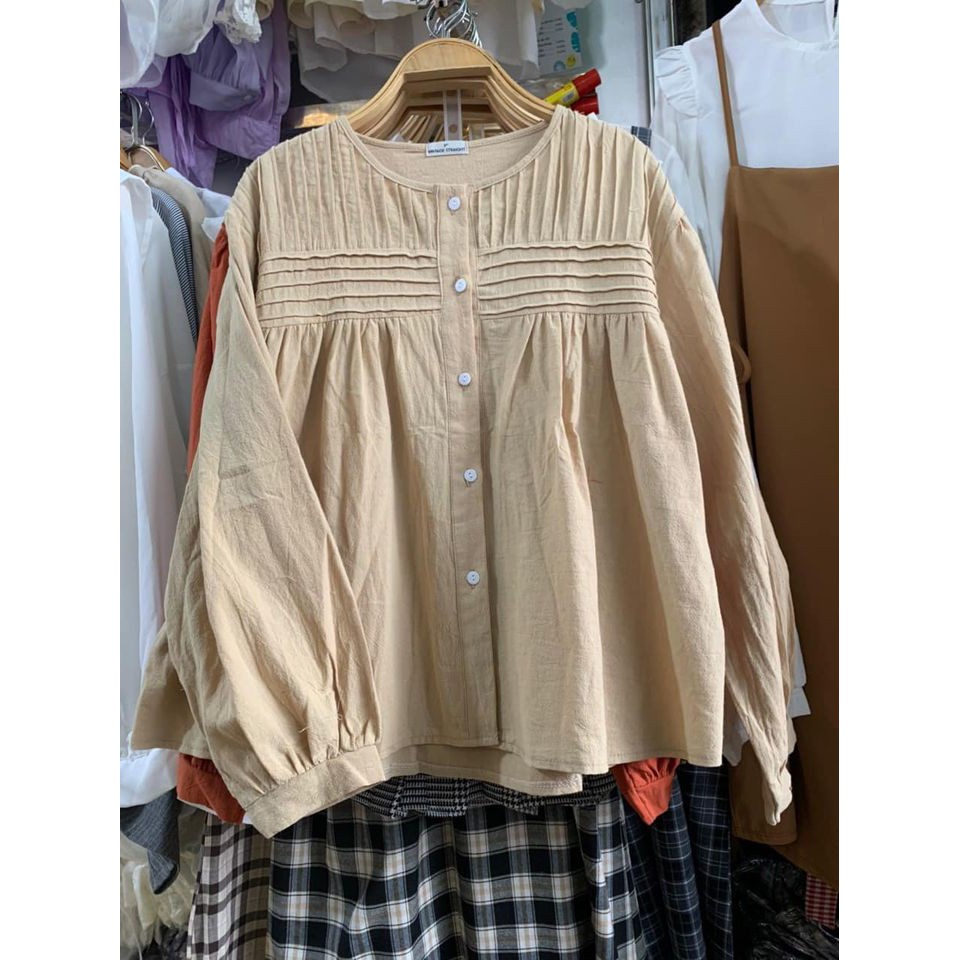 Áo babydoll ulzzang quảng châu - Áo babydoll thô cổ ren