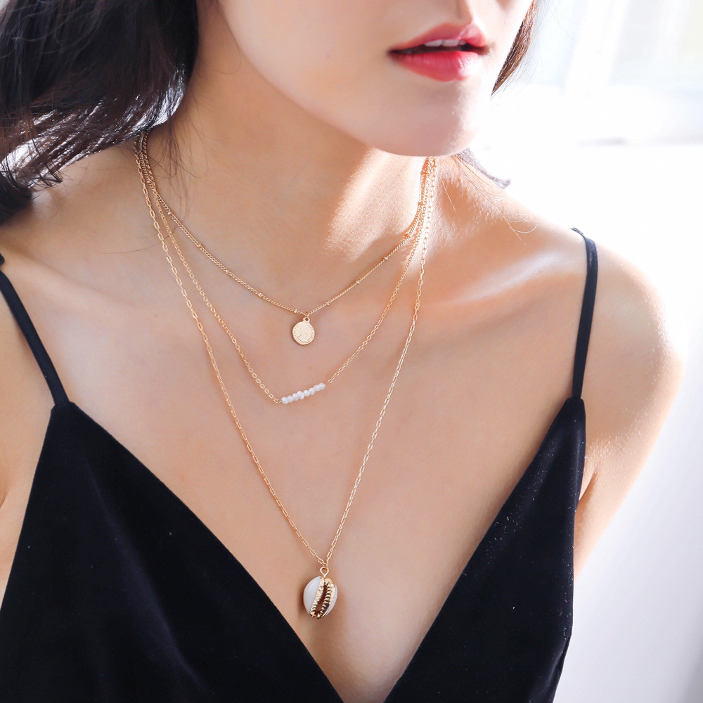 Vòng cổ nhiều lớp phong cách Bohemian thời trang cho nữ