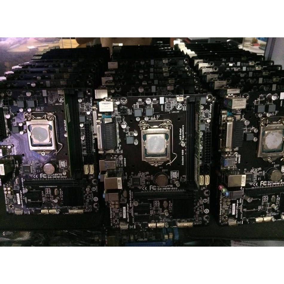 Combo Mainboard Giga H81 + Chip G3220 chính hãng mới 80%