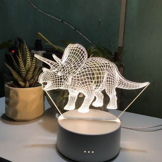 Đèn ngủ, đèn trang trí Led 3D - Khủng Long