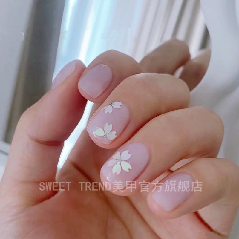 Túi kim sa trang trí móng tay nghệ thuật STZPRONAIL kiểu cánh hoa anh đào 3D thời trang