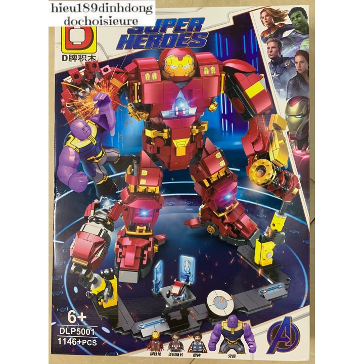 Lắp ráp xếp hình Bộ giáp người sắt Hulbuster DLP5001