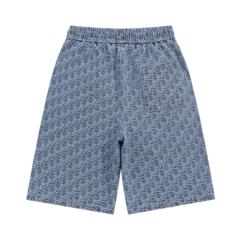 Quần short Denim Thể Thao Lưng Co Giãn Thời Trang Unisex