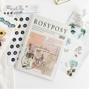 Sổ sticker Rosy Posy ver Retro