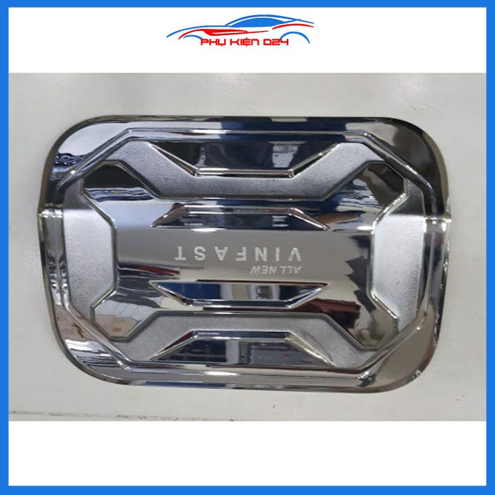 Ốp nắp bình xăng Vinfast Lux A 2020-2021-2022-2023mạ crom chống trầy trang trí ô tô