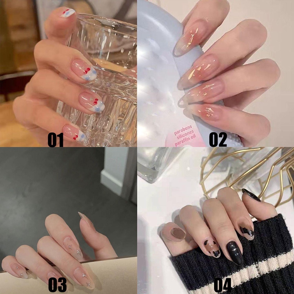 Hộp 24 Móng Tay Giả Thời Trang Cho Nữ