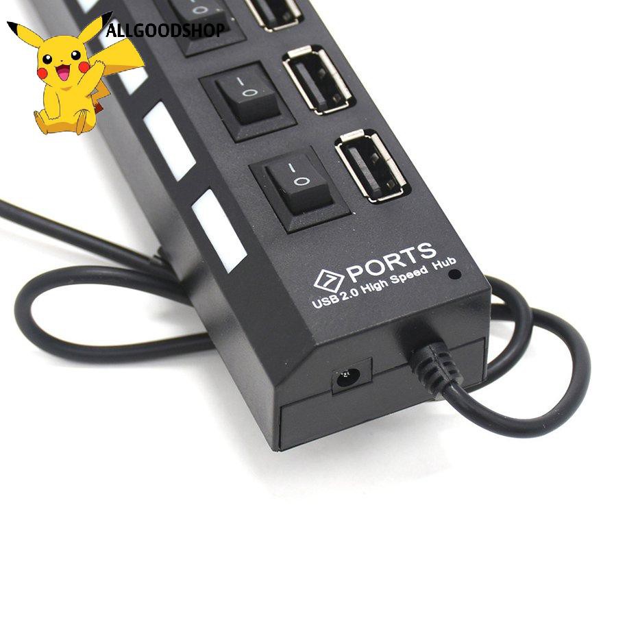 HUB Ổ ĐIỆN 7 PORT CÔNG TẮC-USB2.0 splitter