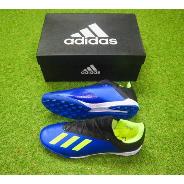 Giày đá banh Addidas X18 xanh dương cho bé trai