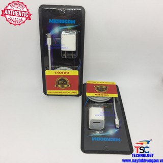 Combo Dây Sạc + Củ Sạc iPhone 5 / 6 / 7 Legend Microcom Bảo Hành 9 Tháng 1 Đổi 1 - Maytinhtruongson.vn