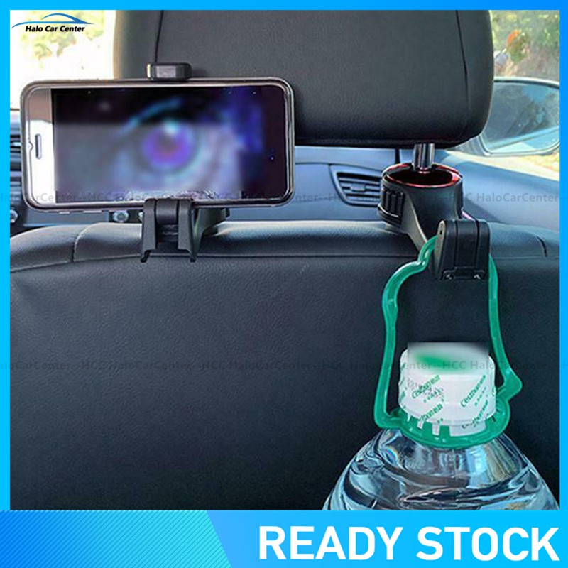 Móc treo đồ có kẹp gắn điện thoại di động dùng trong xe hơi