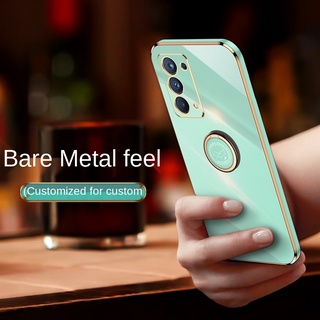 Ốp điện thoại silica gel mềm chống sốc có nhẫn đỡ cho Oppo reno 5 reno 5 pro 4g 5g