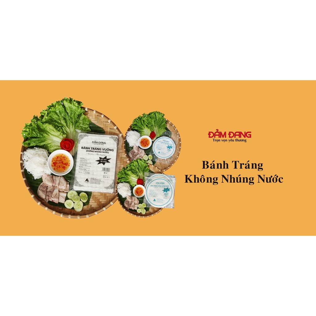 Bánh Tráng Không Nhúng Nước Mikiri Đảm Đang Siêu Mỏng Làm Gỏi Cuốn, Bánh Tráng Trộn – Tròn / Vuông Các Loại