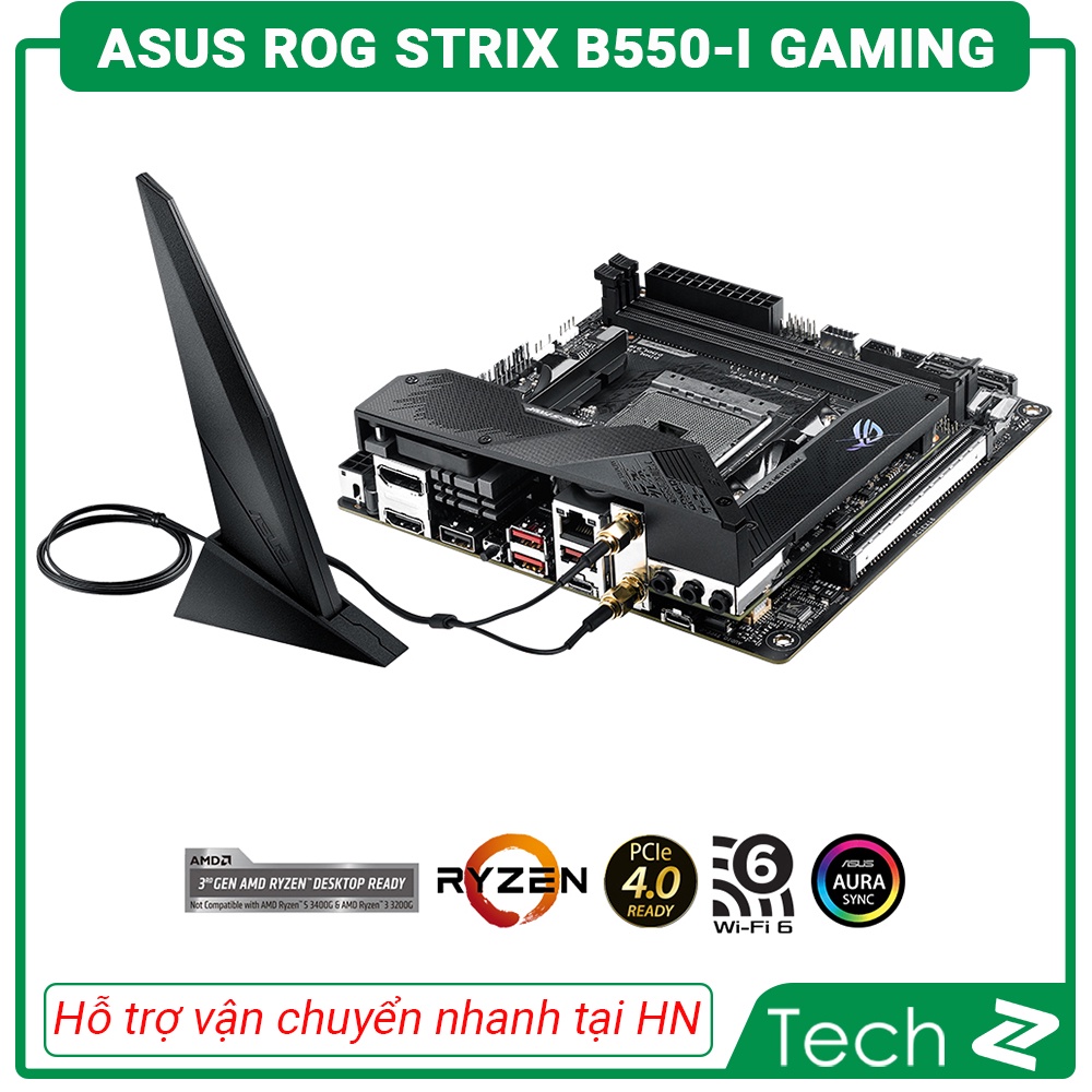 Mainboard ASUS ROG STRIX B550 I GAMING (AMD B550, Socket AM4, Mini-ITX, 2 khe RAM DRR4)