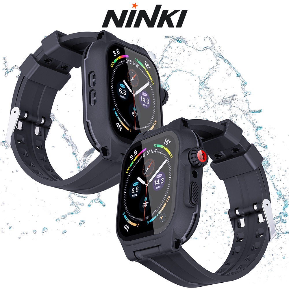 Ninki Ốp Bảo Vệ Màn Hình Chống Nước Kèm Dây Đeo Cho iWatch 8/7 45mm 41mm iWatch Series 7 45mm 41mm