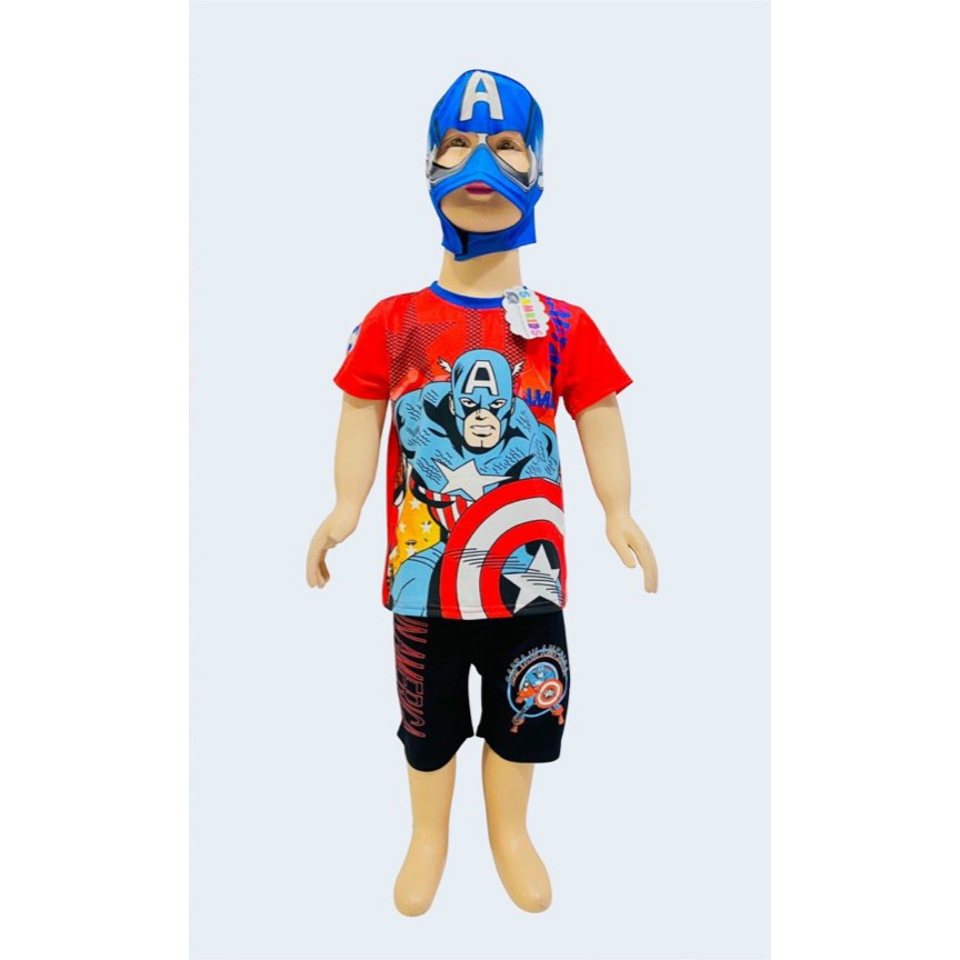 [Bộ hóa trang] Bộ Đội trưởng Mỹ, người dơi tặng mặt nạ hóa trang