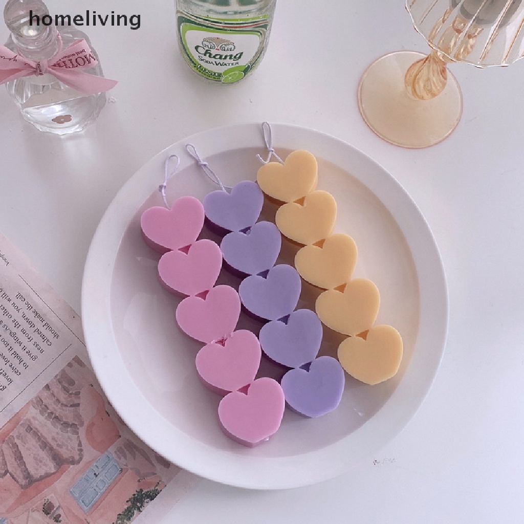 Khuôn Làm Nến Hình Trụ Trong Suốt 5 Kiểu Trái Tim Độc Đáo Trang Trí Tiệc Cưới