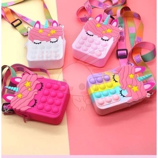 Túi Đeo Chéo Pop it Ngựa Pony Silicon Cao Cấp