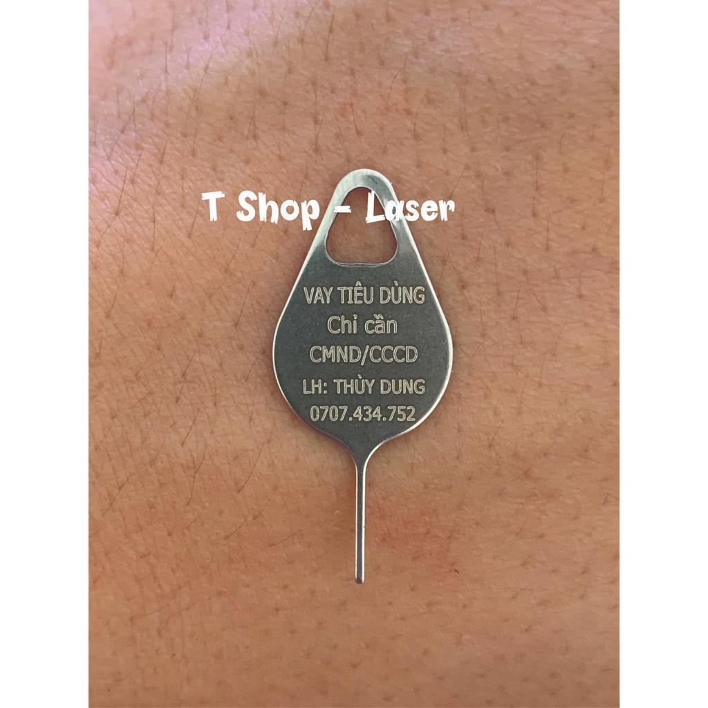 100 Que chọc sim khắc laser theo yêu cầu