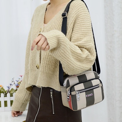 Túi nữ Hàn Quốc Túi Vải Nylon Túi đeo một bên vai thời trang túi đeo chéo túi đựng điện thoại di động mua đồ ăn cho mẹ t