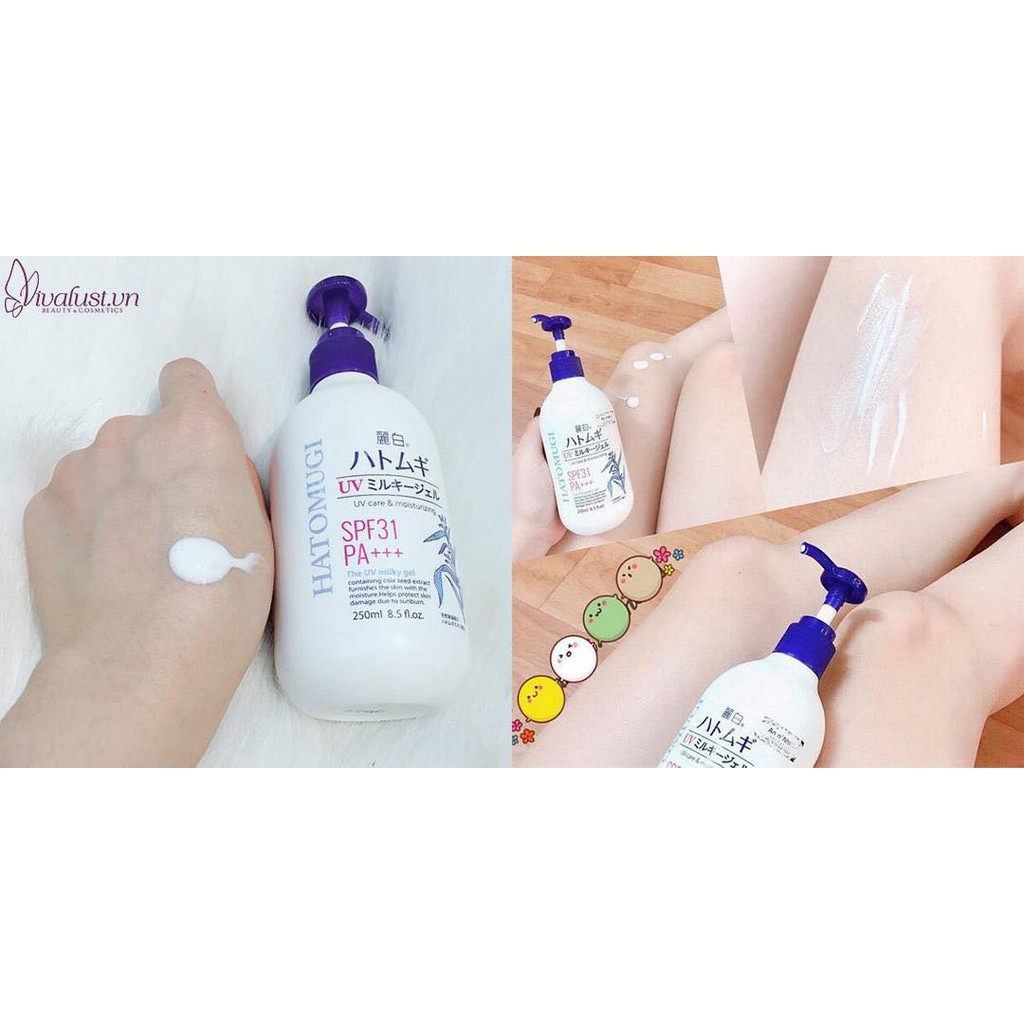 Sữa Chống Nắng Dưỡng Trắng Da Hatomugi 250ml SPF 31 PA+++
