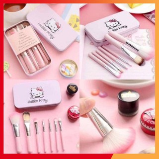 Bộ cọ trang điểm 8 cây hello kitty siêu dễ thương  (Tổng kho gia dụng giá tốt)