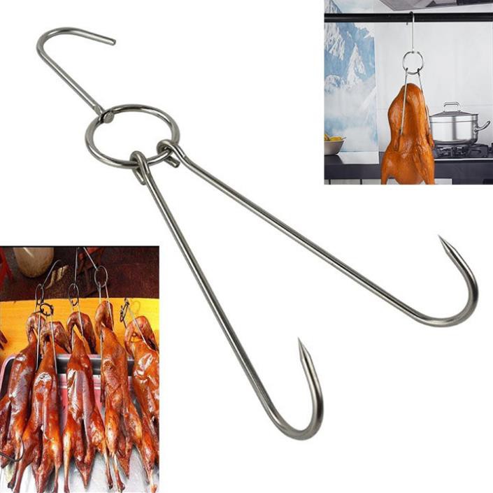 COMBO 5 móc treo vịt ,gà inox không gỉ móc treo thịt xông khói móc vịt nướng,chân giò,ba chỉ