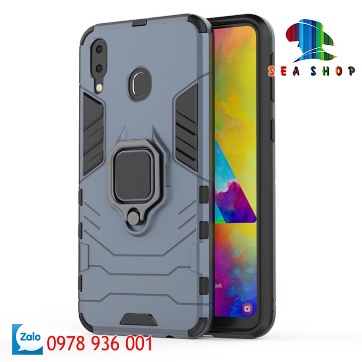 [TẶNG CƯỜNG LỰC FULL MÀN] Ốp lưng Samsung Galaxy M20 - BATMAN / IRON MAN iRing chống sốc