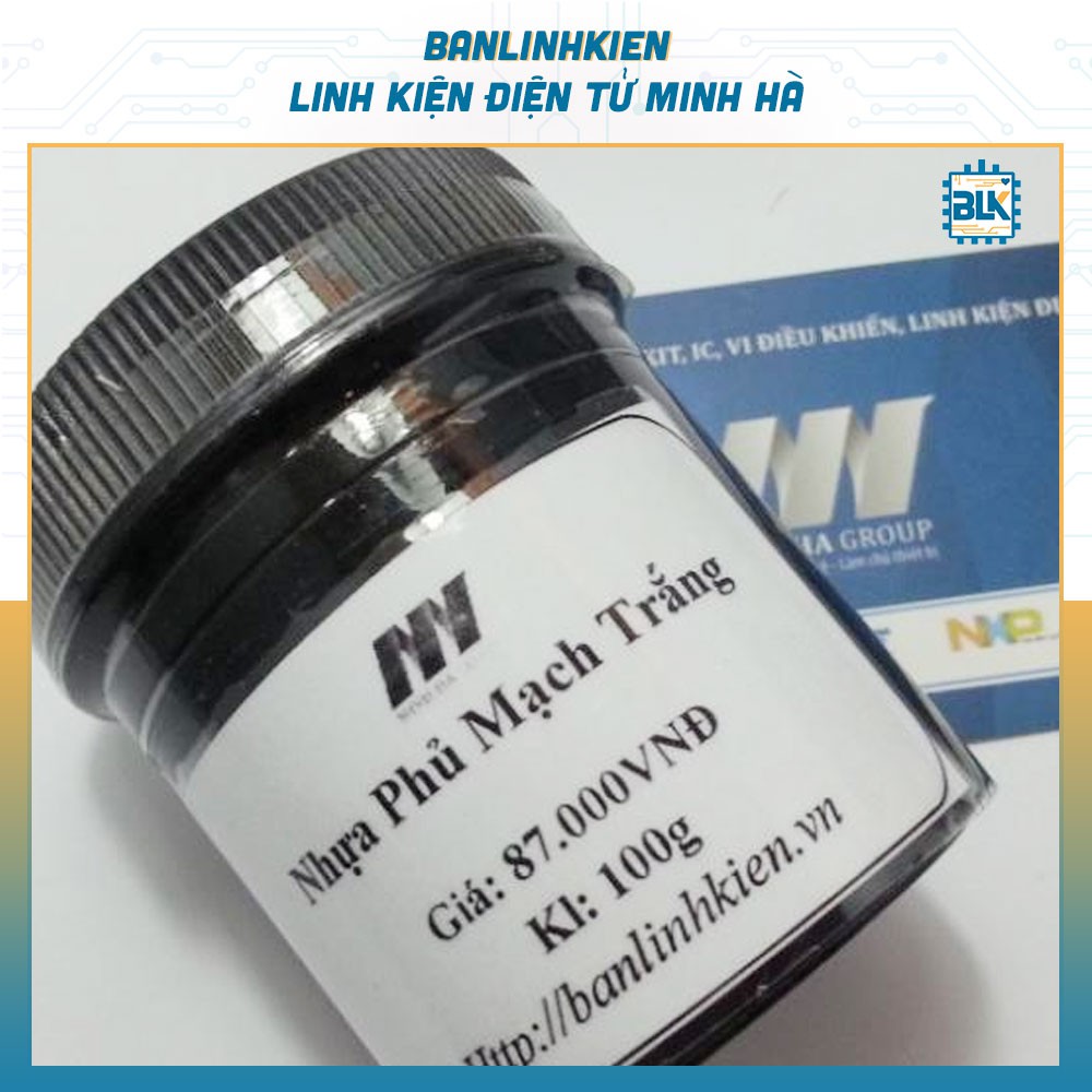 Nhựa Phủ Mạch UV 100g Màu Trắng