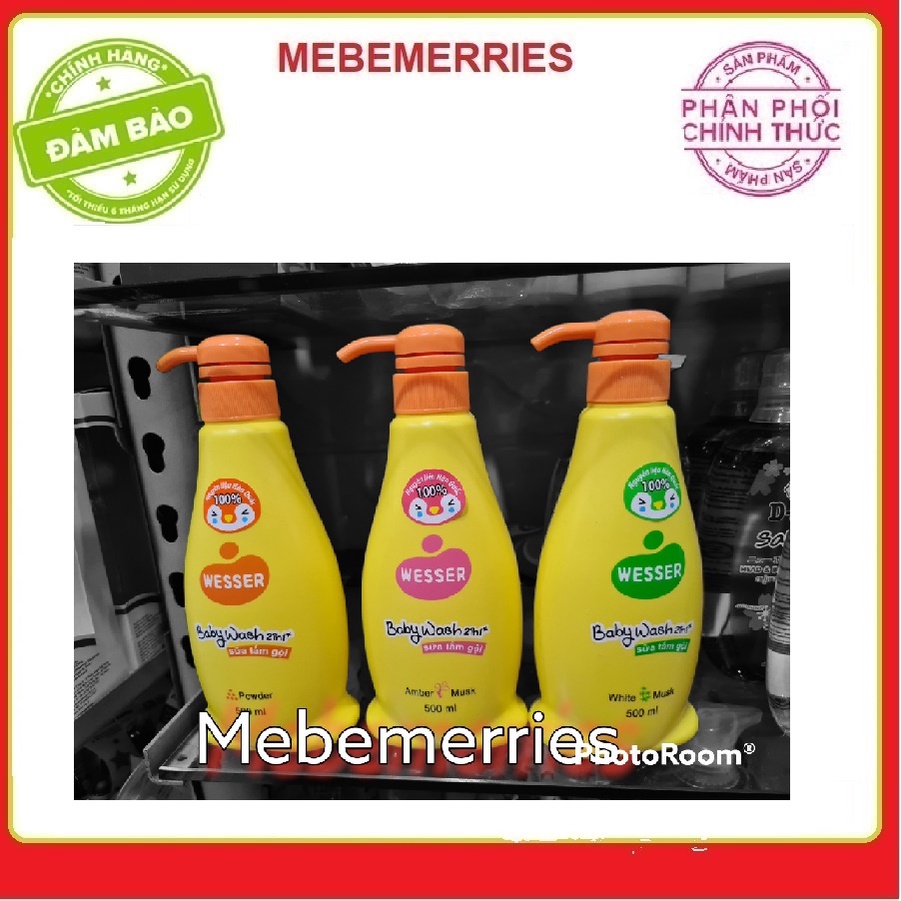 Sữa Tắm Gội Wesser 2 in 1 500ml