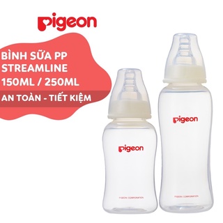 bình sữa pigeon pp streamline 150ml-250ml (CAM KẾT HÀNG CHÍNH HÃNG)