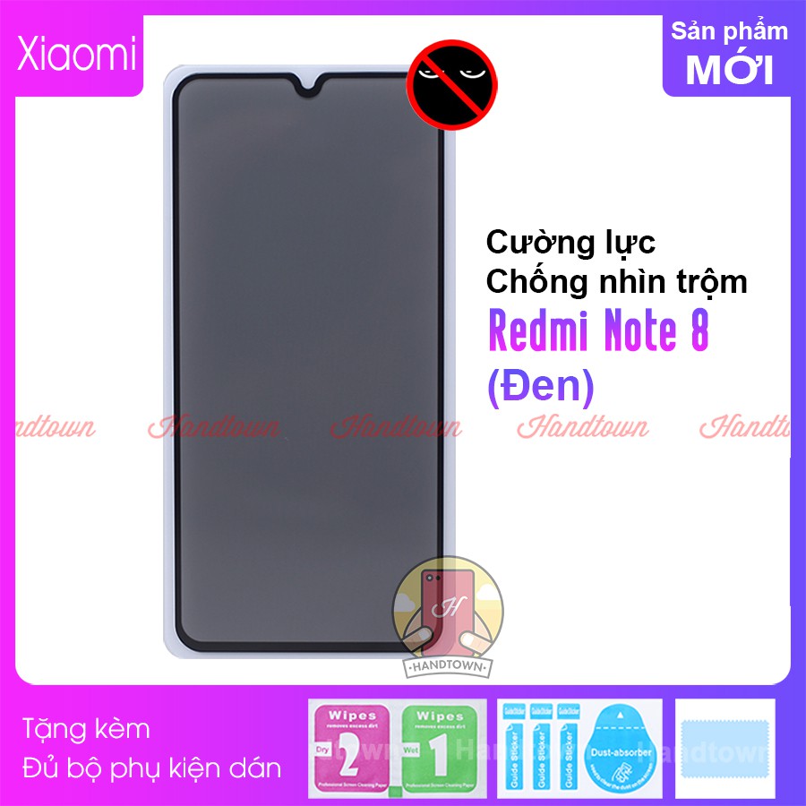 Kính cường lực Chống Nhìn Trộm 9H Dành Cho Xiaomi Redmi Note 8 Full Màn Hình Full Keo