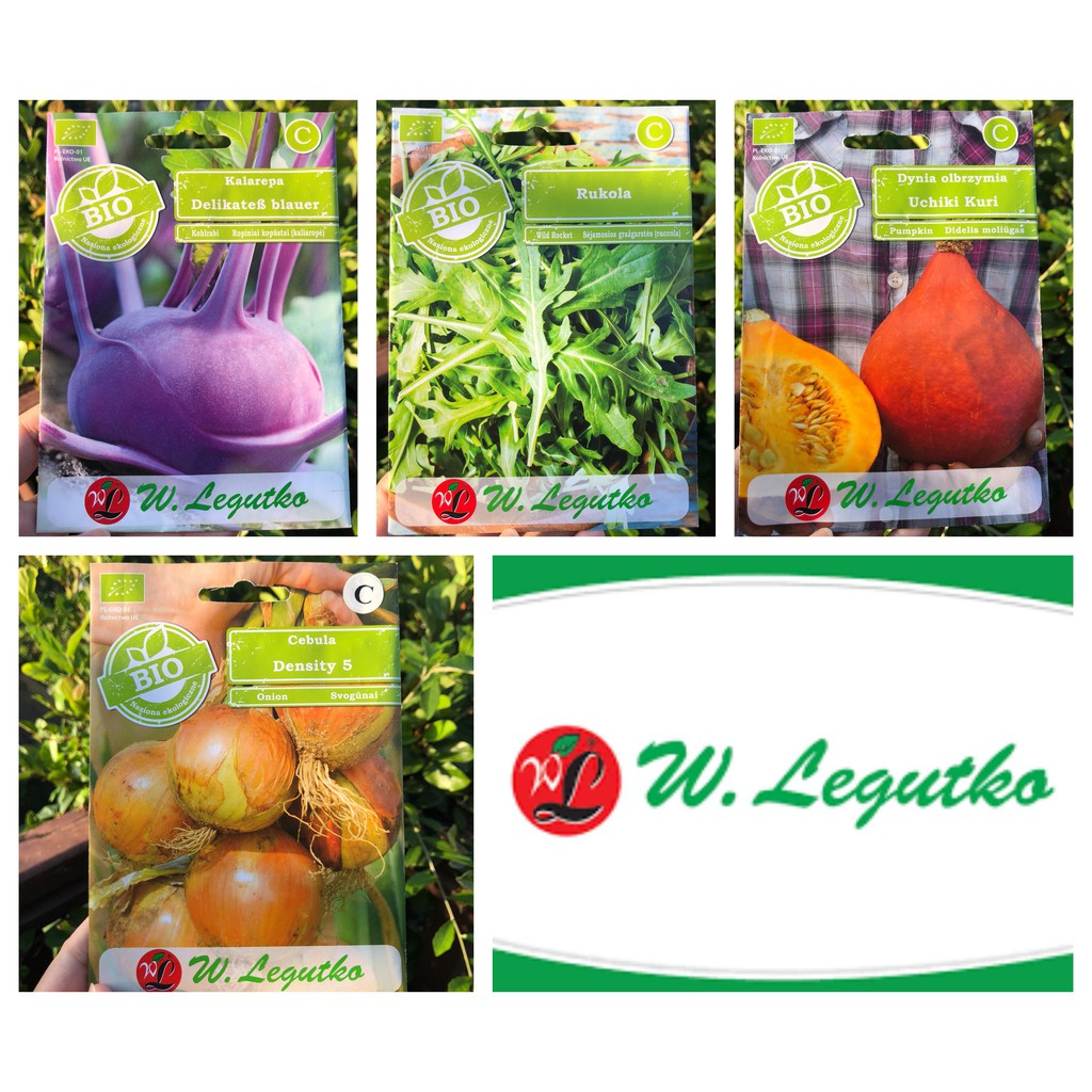 [W.LEGUTKO] HẠT GIỐNG RAU CỦ HỮU CƠ - Organic Vegetable Seeds