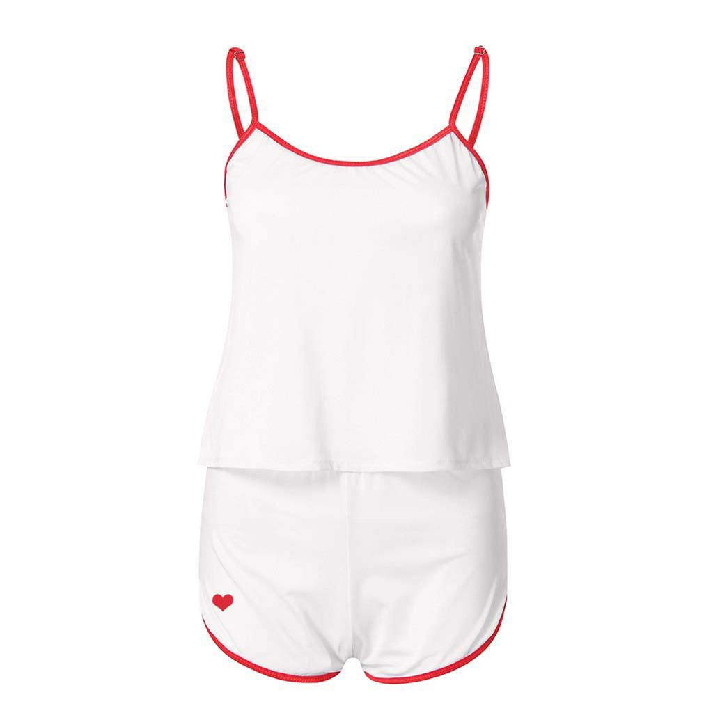 Set Đồ Ngủ Ngắn Màu Trơn Thời Trang Cho Nữ