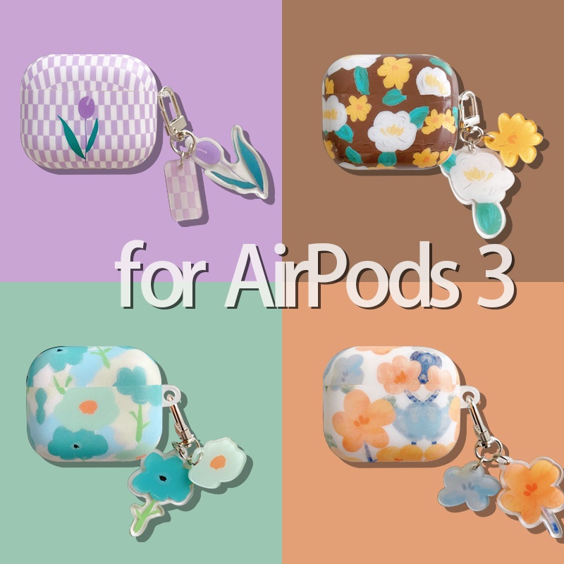 Vỏ Bảo Vệ Hộp Sạc Tai Nghe compatible AirPods3 compatible AirPods3 compatible AirPods2Gds Họa Tiết Hoa Xinh Xắn Thời Trang 2021