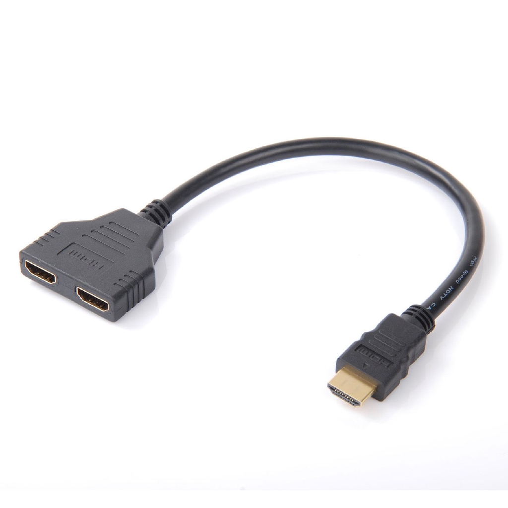 Dây cáp chuyển đổi chia 2 cổng dáng chữ Y 2 trong 1 cổng ra Hdmi 1080p