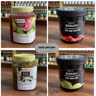 Mứt Trái Cây Boduo Đủ Vị (Dâu , Thanh Long, Đào, Chuối, Xoài, Dưa Lưới, Ổi Hồng, Đào Nhài) 1.3kg