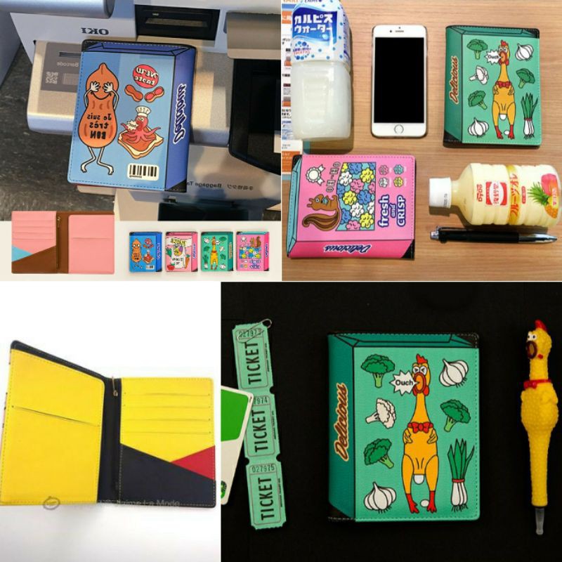 Bao đựng passport hộ chiếu da PU Bentoy fresh market collection