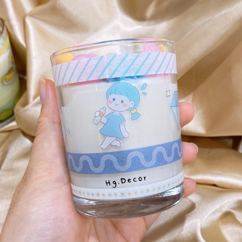 Nến Thơm DECOR SIÊU HOT, Hương bánh ngọt kẹo ngọt , trang trí cute siu xinh