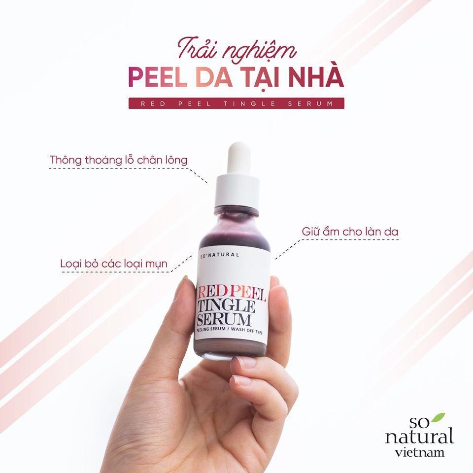 Tinh Chất Tái Tạo Da So’ Natural Red Peel Tingle Serum (35ml)