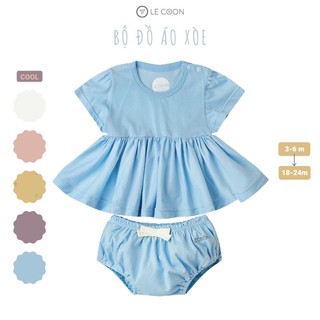 LC06_12 Bộ đồ xòe cho bé gái Le Coon
