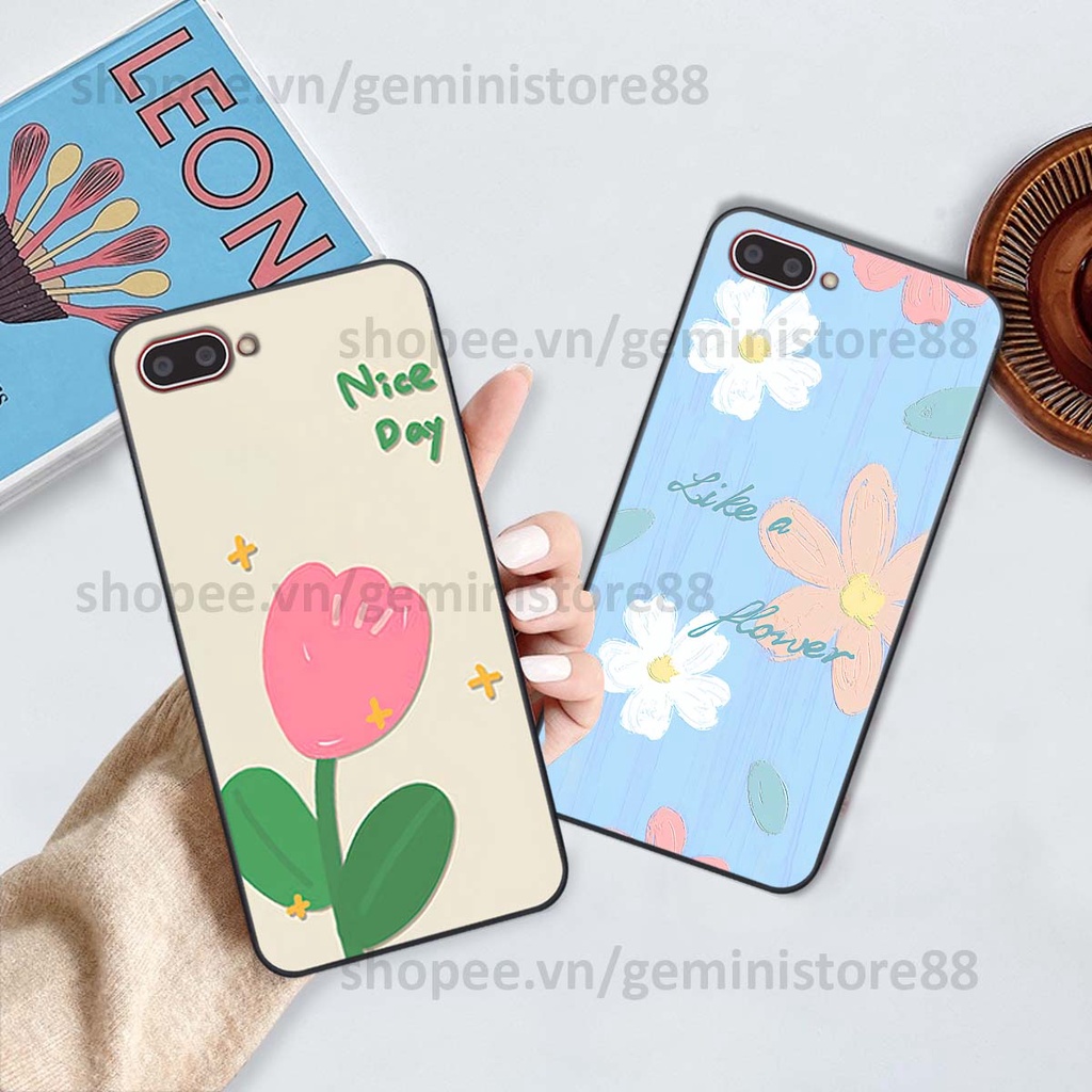 Ốp Oppo A3s / A1k in hình hoa lá nhiều màu sắc siêu đẹp, siêu xinh, siêu cá tính