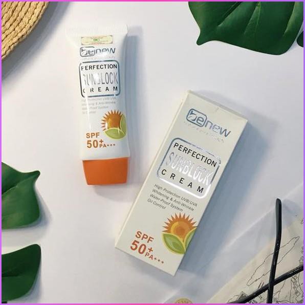 Kem Chống Nắng Hàn Quốc BENEW trắng da, lên tone Perfection Sunblock 50ml -  SPF 50 PA+++