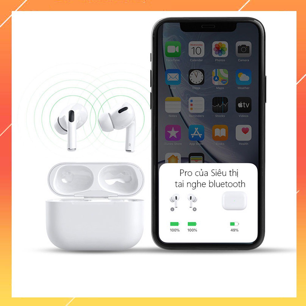Tai Nghe Bluetooth bản PRO Đổi Tên - Định Vị, Cảm Ứng, Chống Ồn. BH 3 Tháng. Lỗi 1 Đổi 1